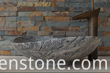 grey granite sink